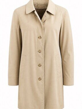 Beige Cotton trench coat, size 40 Short
